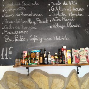 Menú del día para llevar